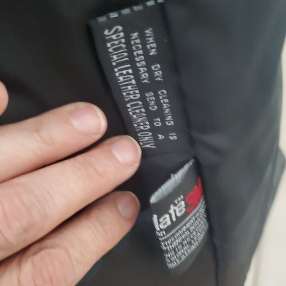 Vintage Open Road Motorcycle Leather Jacket Womens M Black Thinsulate Belt - Picture 5 of 6